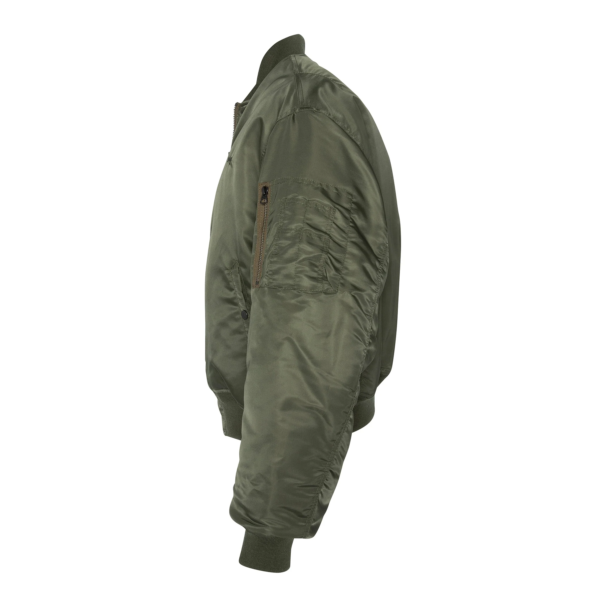 90s Oversized Bomber - Army Kaki - Image 3