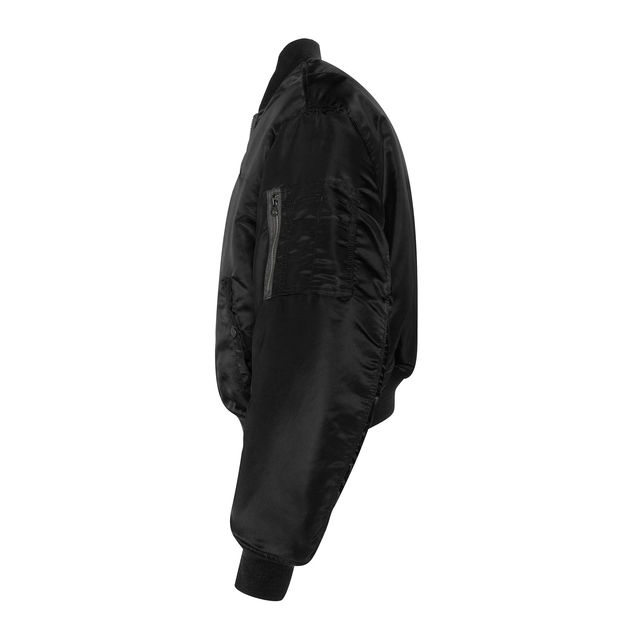 90s Oversized Bomber - Black - Image 3