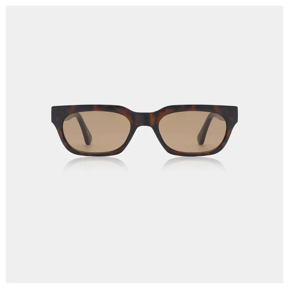Bror Sunglasses - Demi Tortoise, Brown Lens