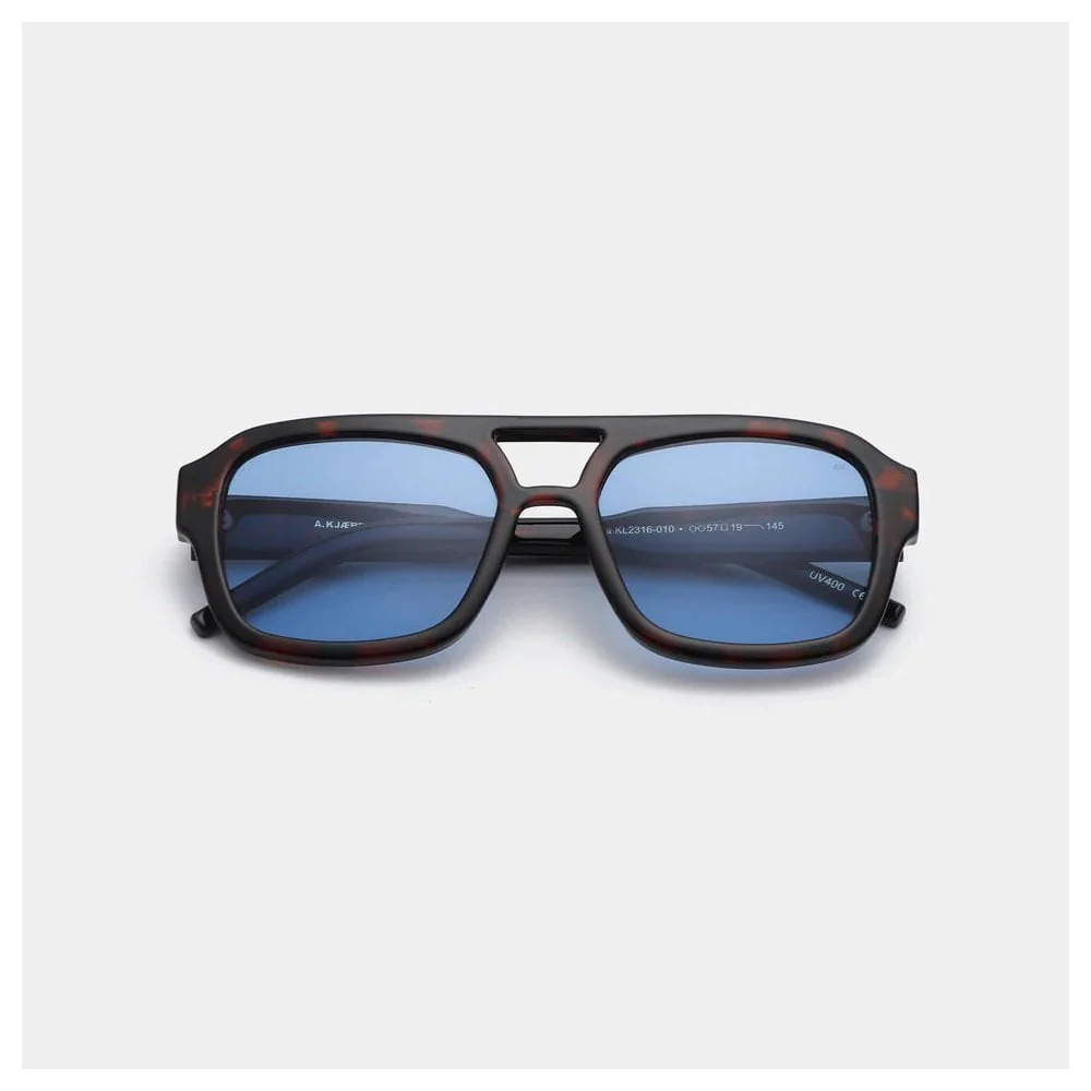 Kaya Sunglasses - Demi-Tortoise Blue Lense - Image 3