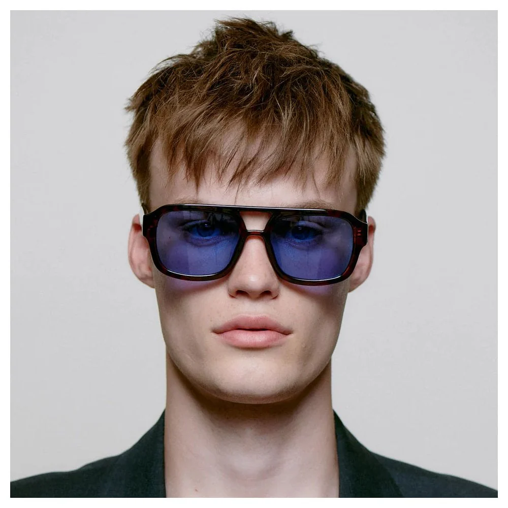 Kaya Sunglasses - Demi-Tortoise Blue Lense - Image 5