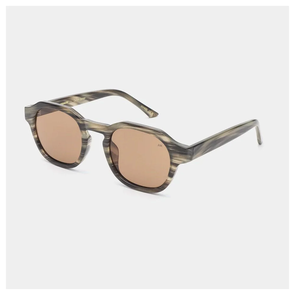 Zan Sunglasses - Striped Horn - Image 2