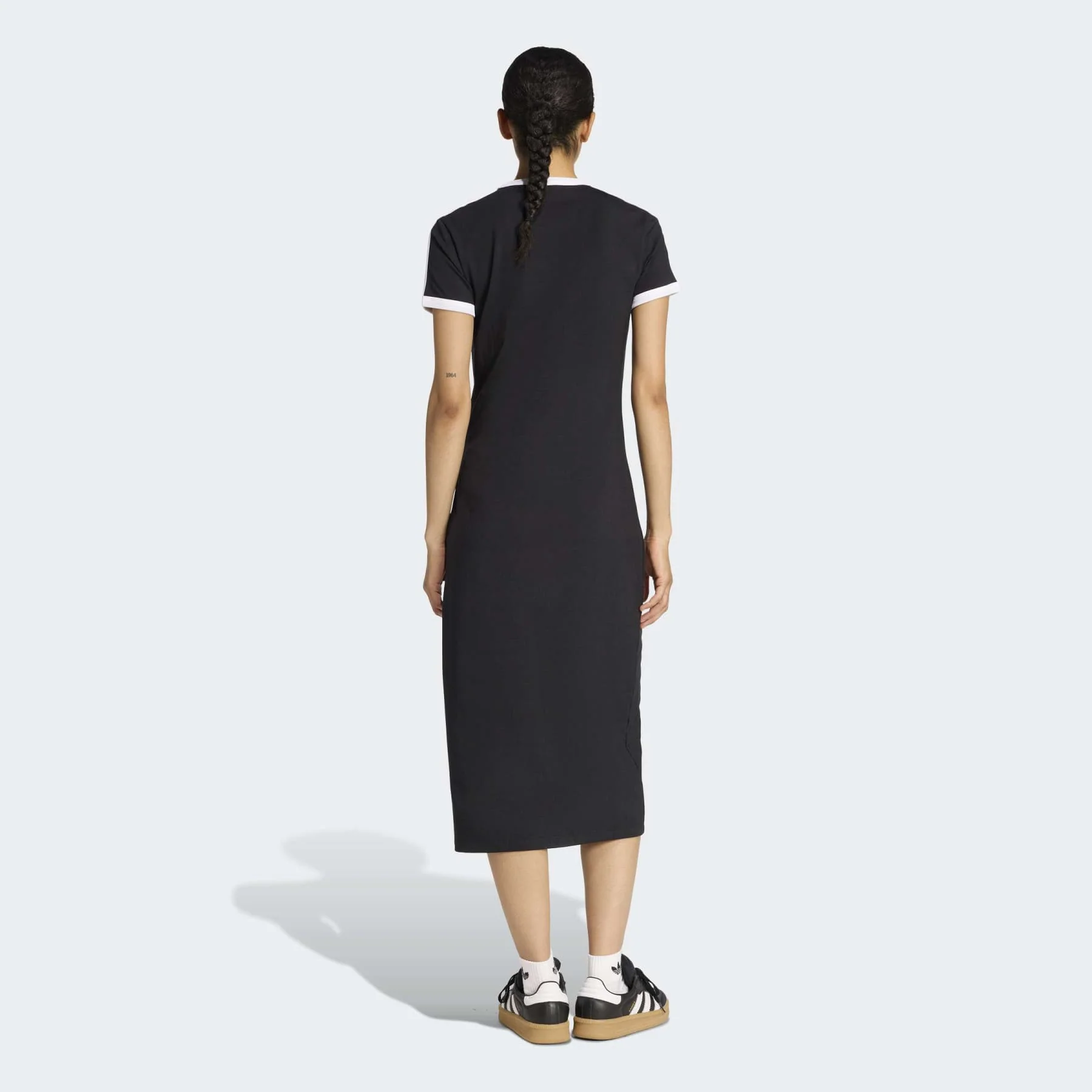 3 Stripes Dress (Slim) - Black / White - Image 3