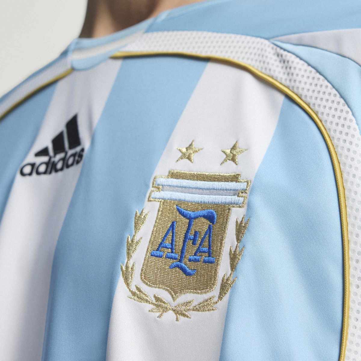 Argentina '06 Home Jersey - White / Clear Blue - Image 7