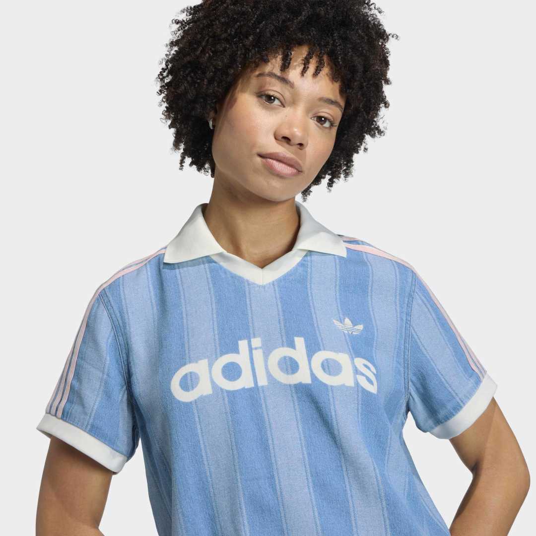 W' Denim Football Jersey - Indigo Denim - Image 4