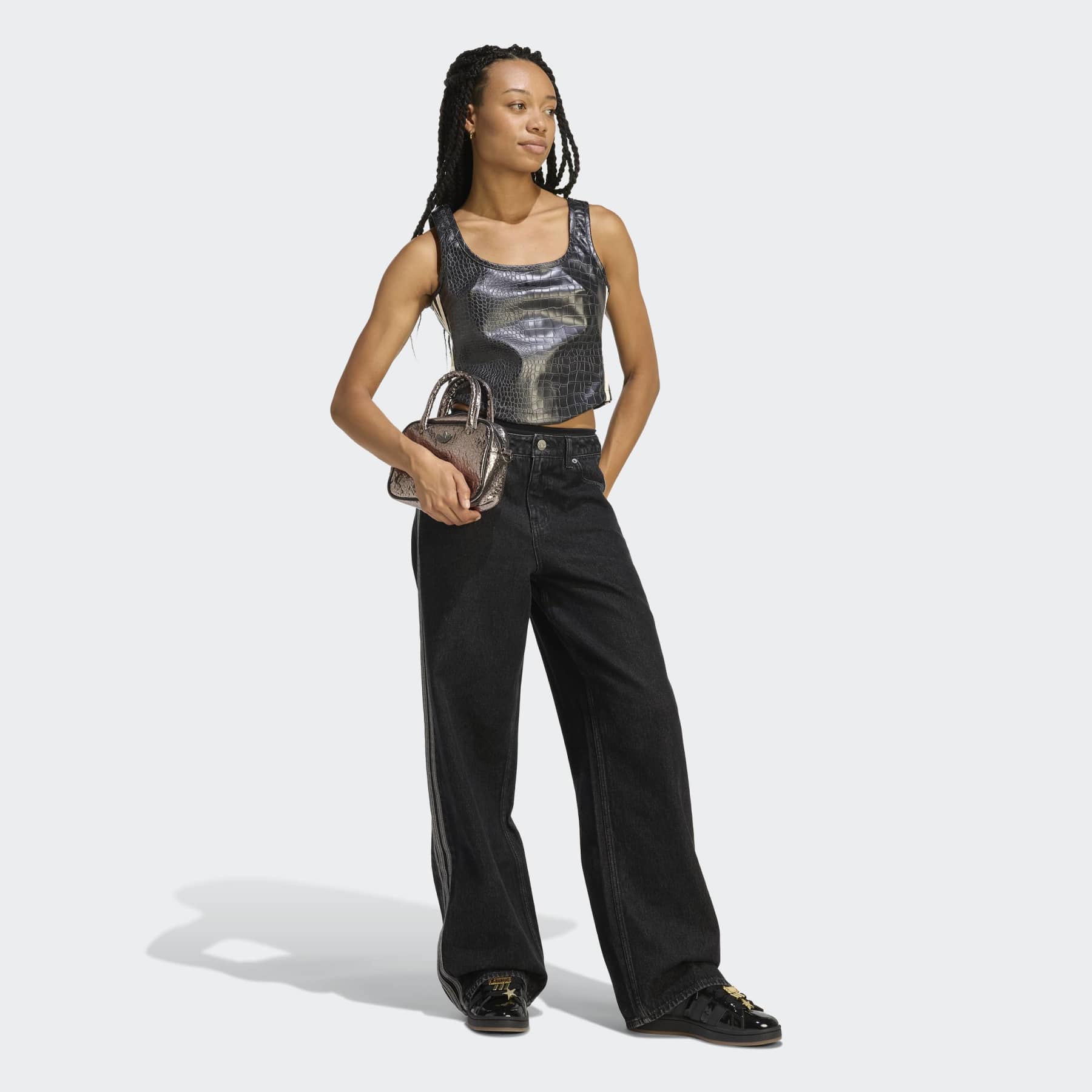 Pleather Corset - Black - Image 4