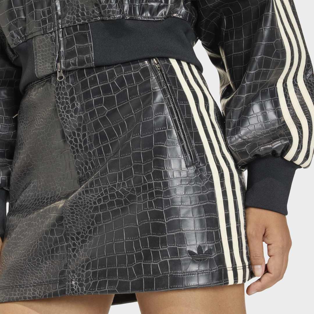 Pleather Mini Skirt - Black - Image 5