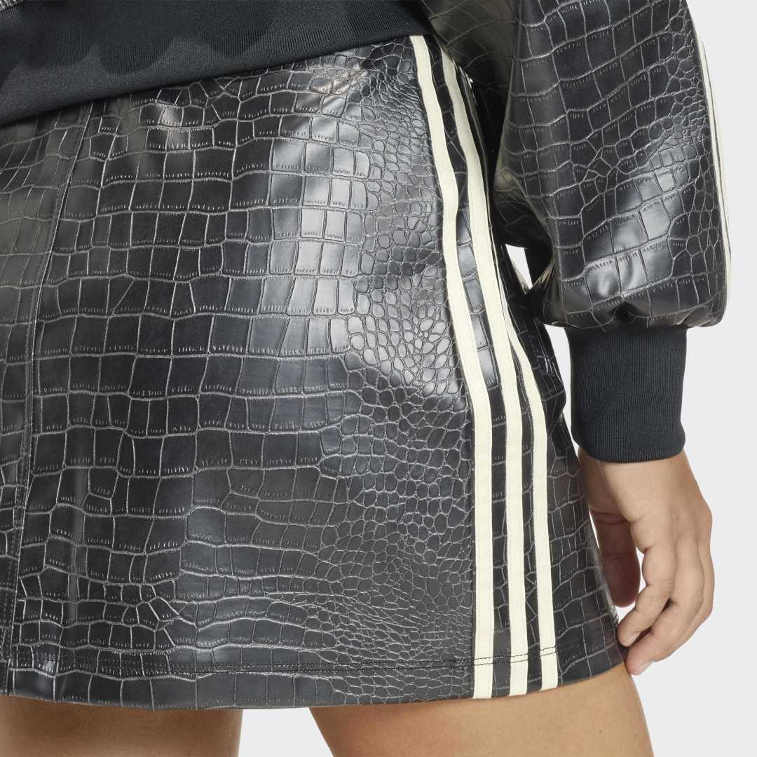 Pleather Mini Skirt - Black - Image 6