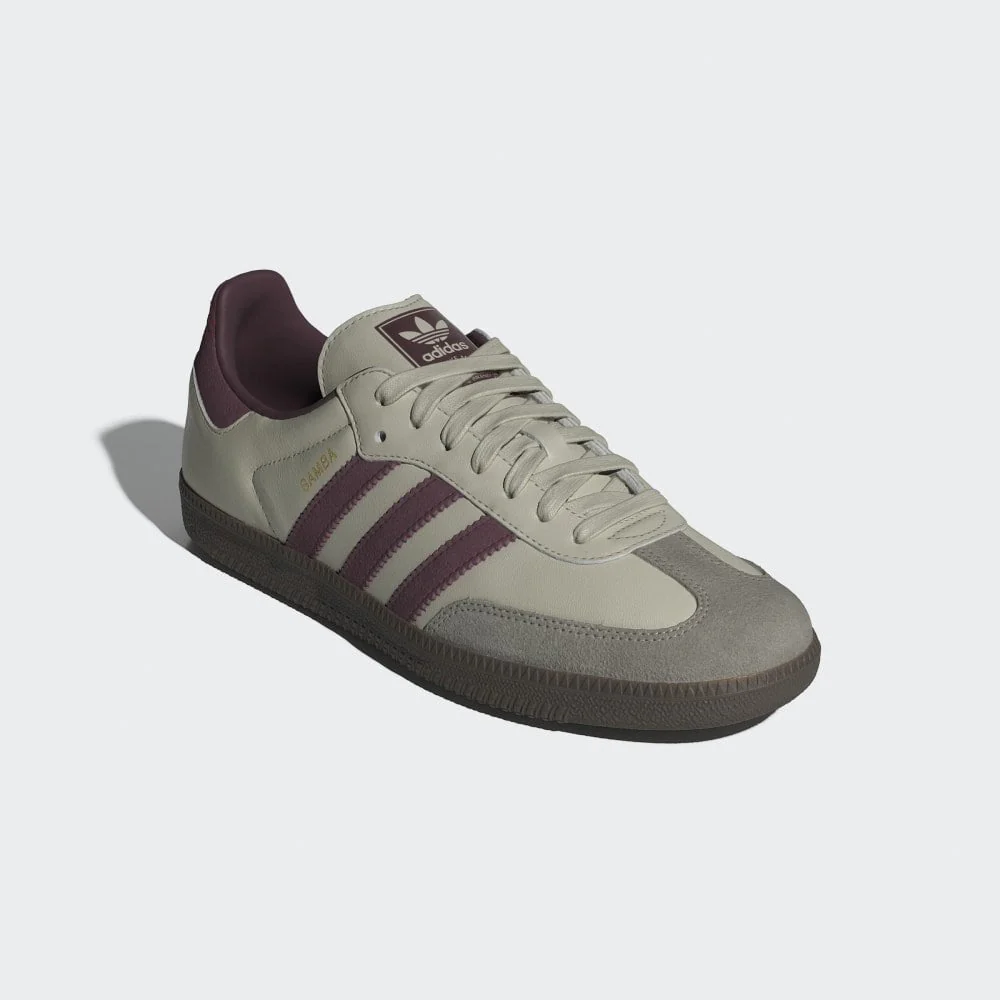 Samba OG - Putty Grey / Maroon / Gold Metallic - Image 5
