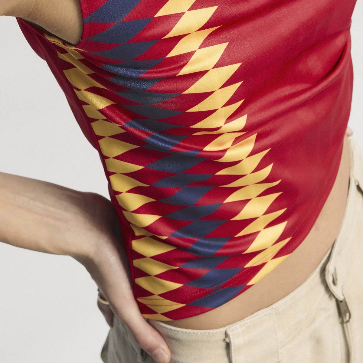 Women's Spain Reconstructed Bring Back Jersey - Red - Image 15
