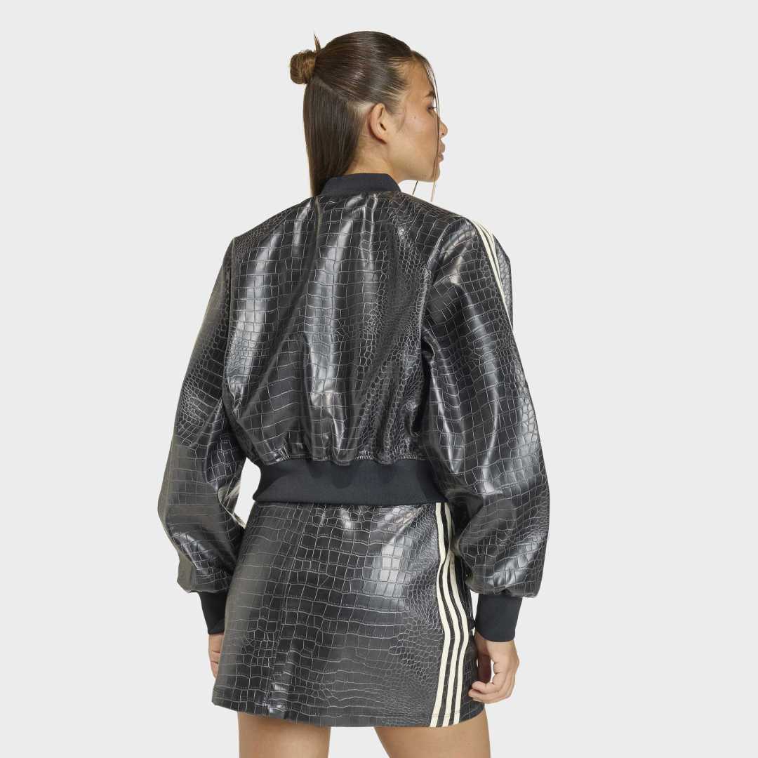Womens SST Pleather Jacket - Black - Image 3