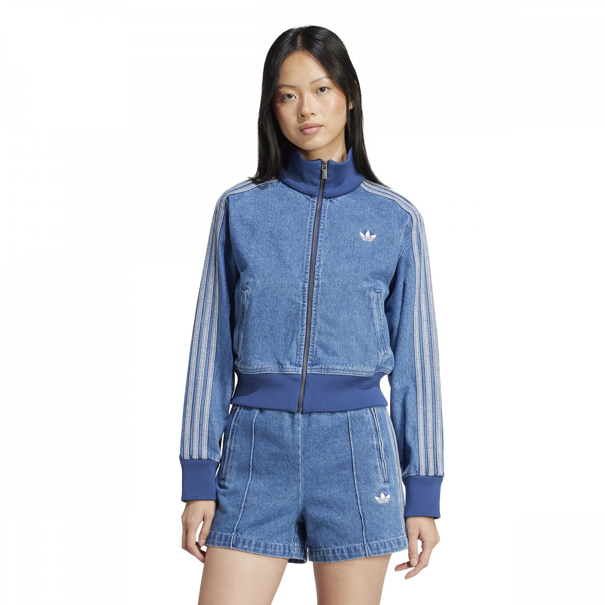 Women's Adicolor Denim Track Top - Image 2