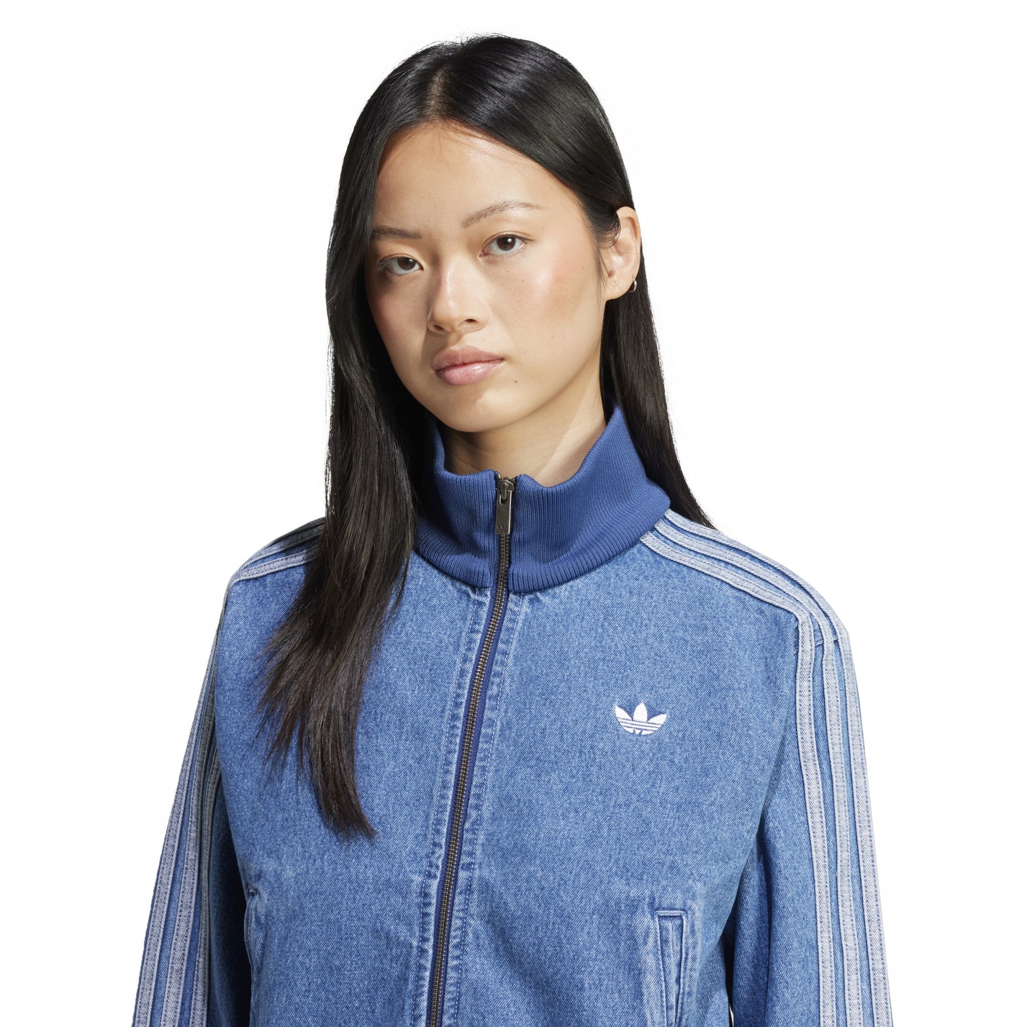 Women's Adicolor Denim Track Top - Image 5