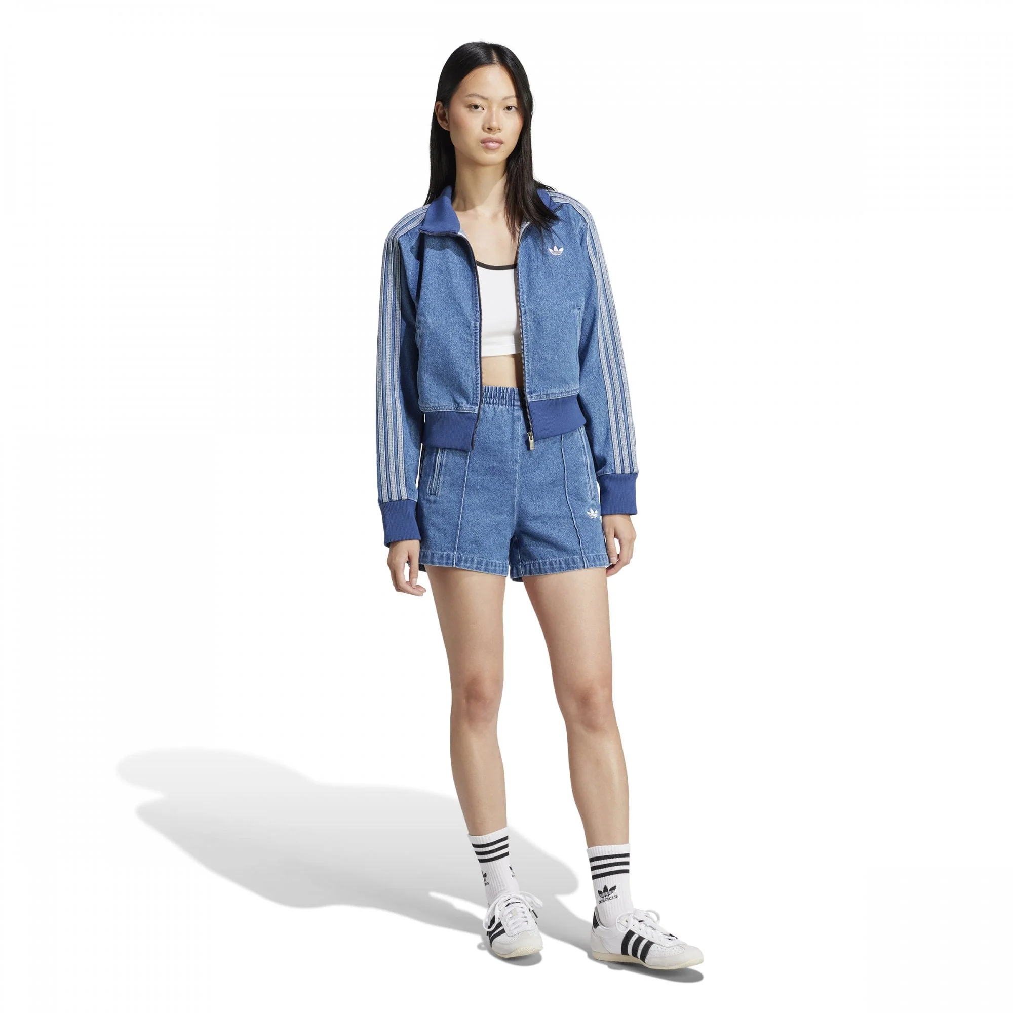 Women's Adicolor Denim Track Top - Image 6
