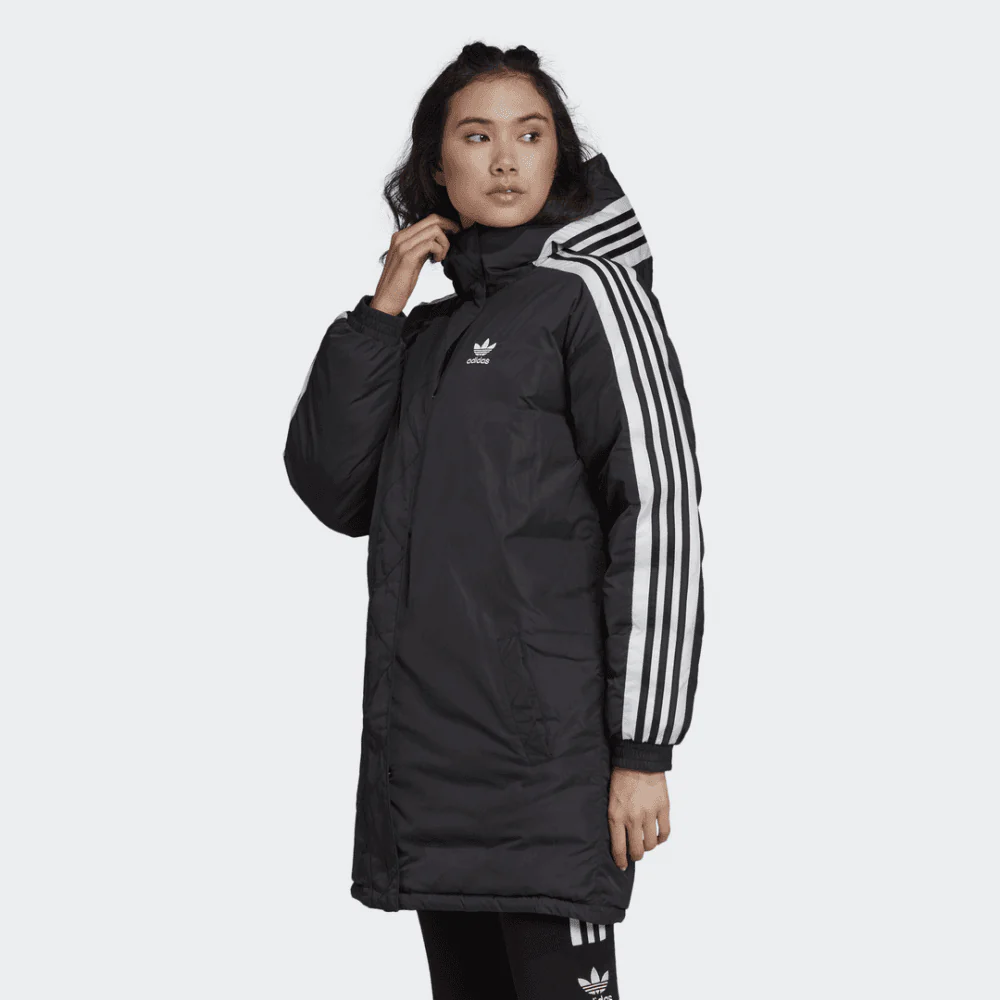 Women's Long Synthetic Down Jacket - Image 3