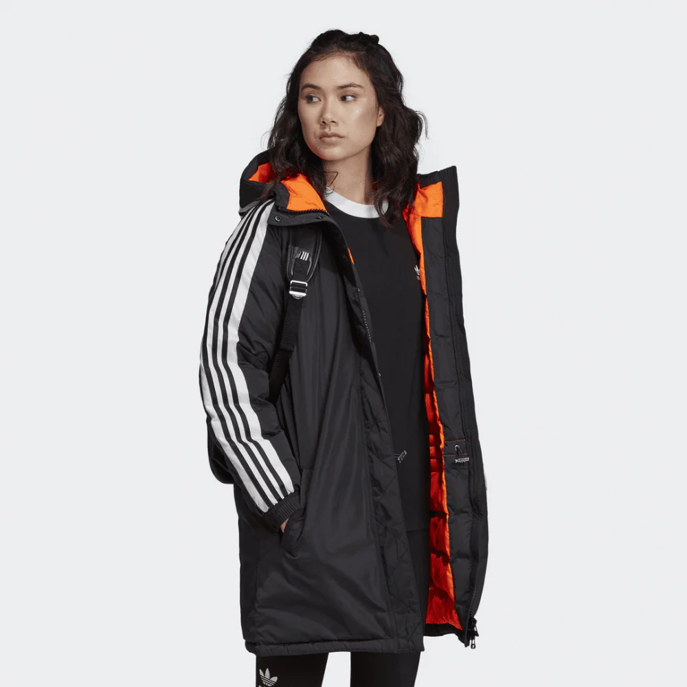 Women's Long Synthetic Down Jacket - Image 4