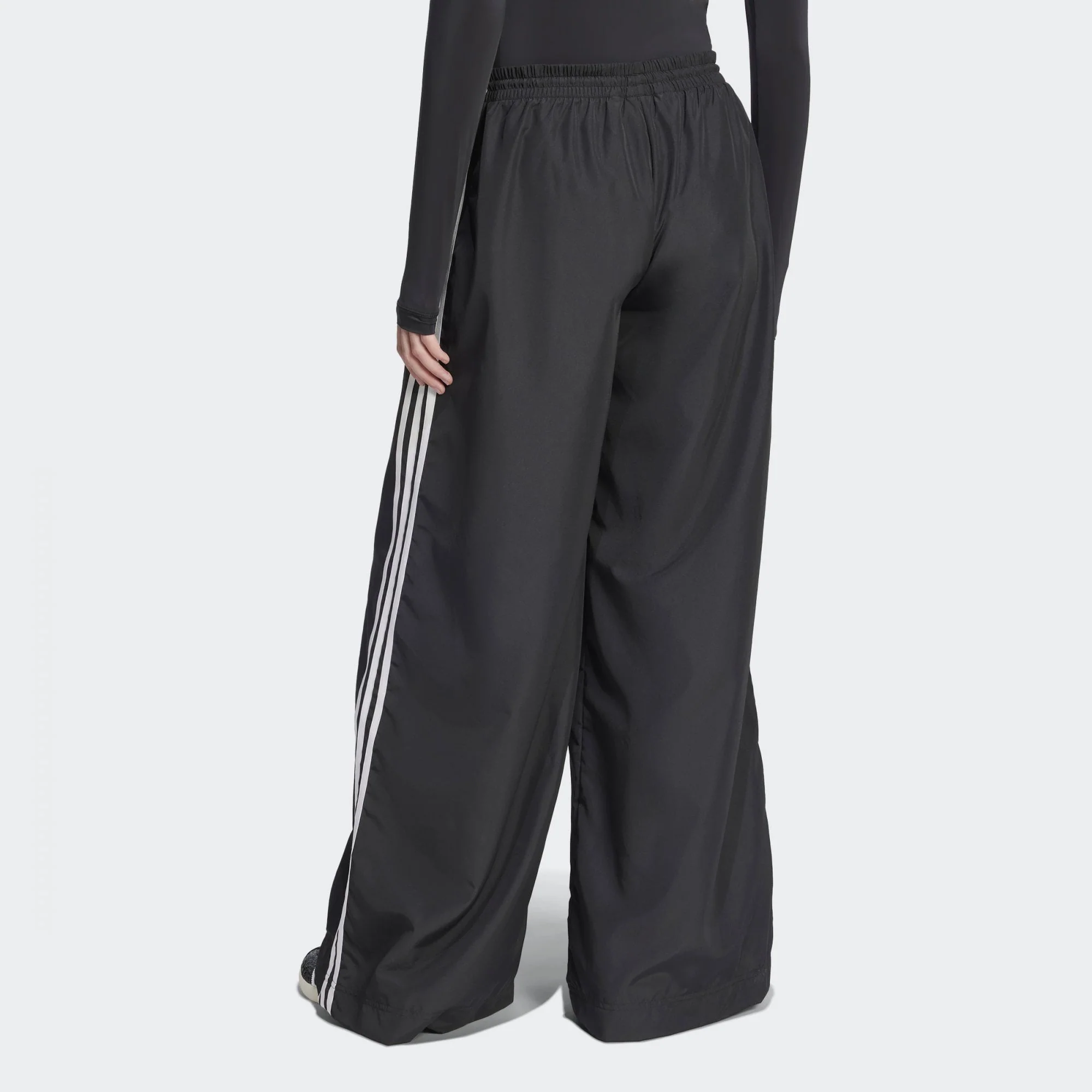 W' Oversized Track Pant - Black - Image 2