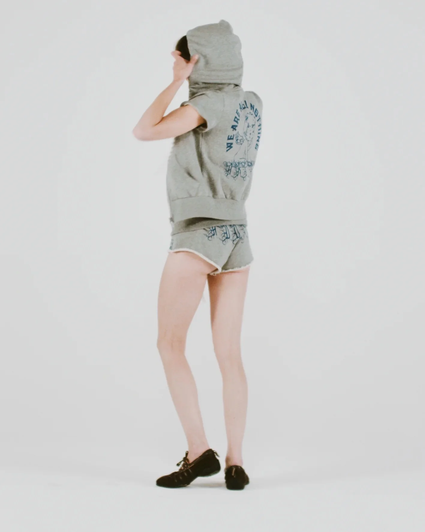 Adoro Aries Booty Shorts - Grey Marl - Image 6