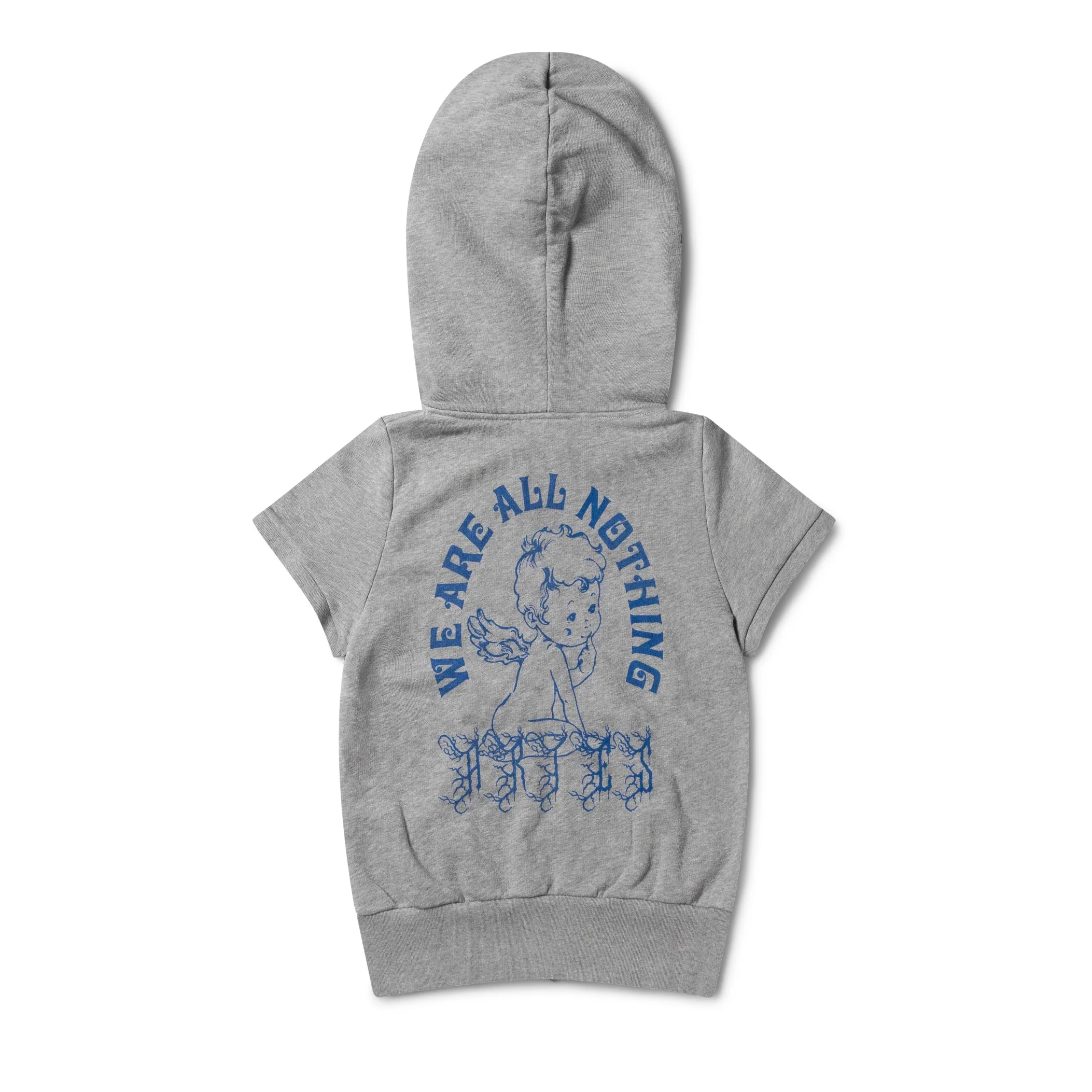 Angel of Nothing SS Hooded Zip Thru - Grey Marl - Image 2