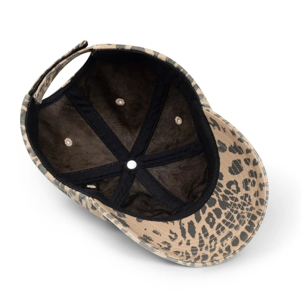 J'Adoro Aries Leopard Cap - Beige - Image 4