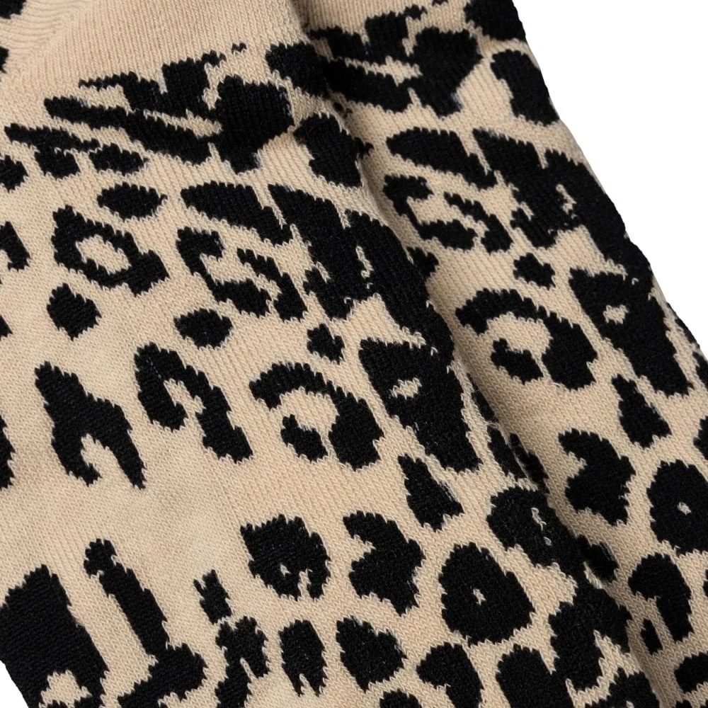 J'Adoro Aries Leopard Sock - Beige - Image 5