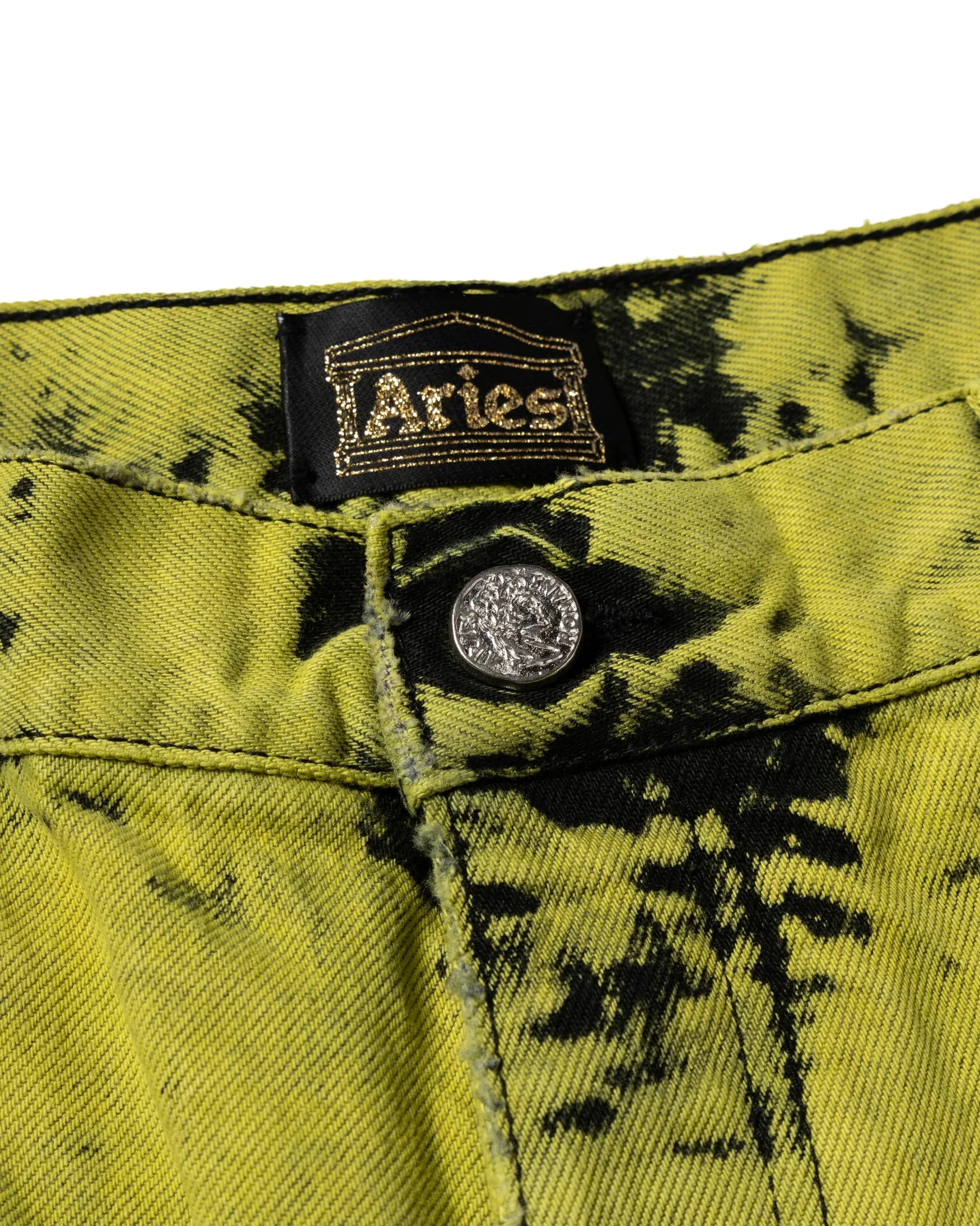 Heavy Acid Wash Wide Leg Short - Sulphur - Image 5