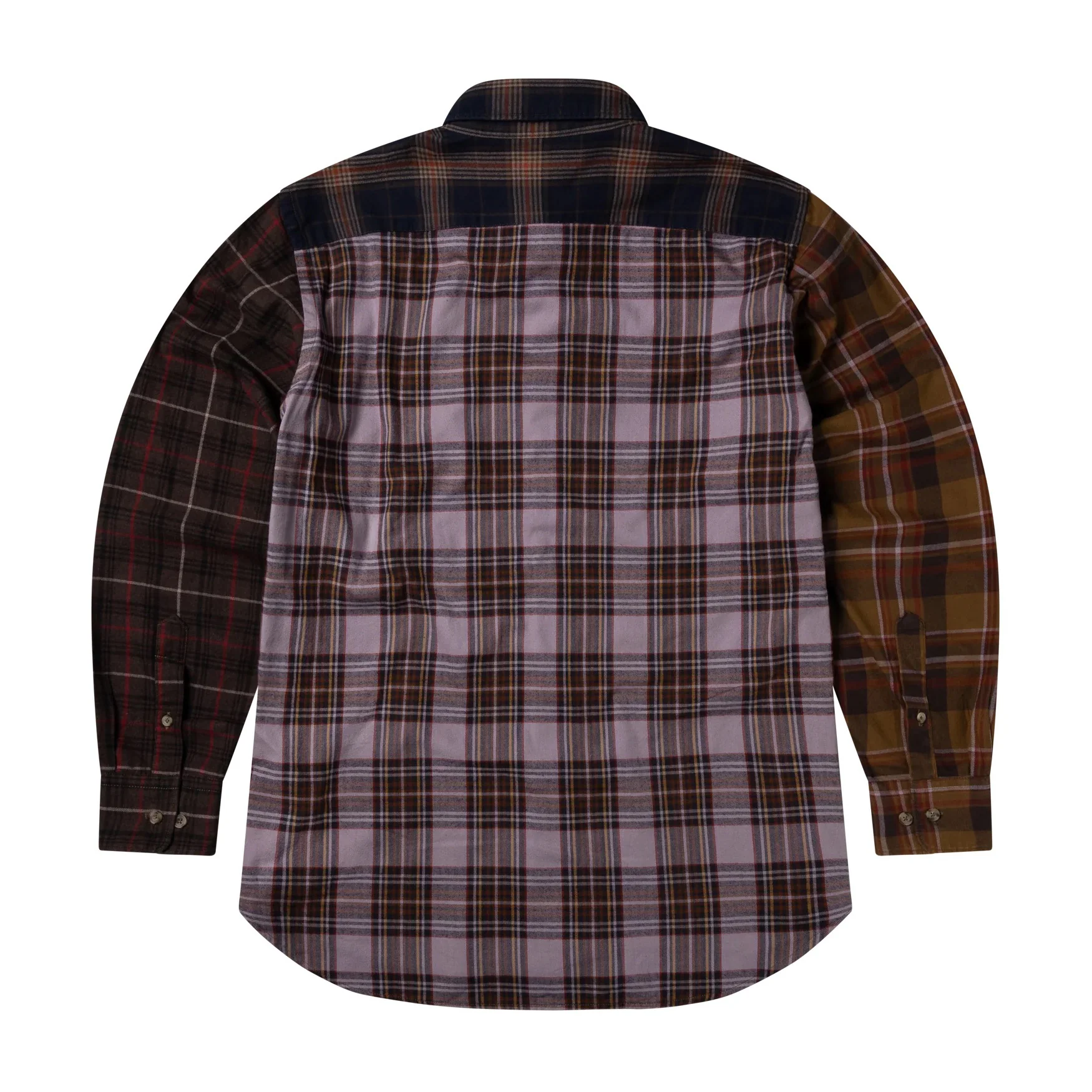 Overdyed Patchwork LS Shirt - Purple - Image 2