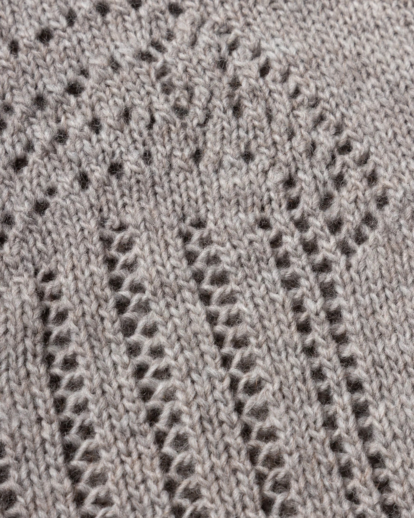 Pointelle Column Cardigan - Grey Marl - Image 7