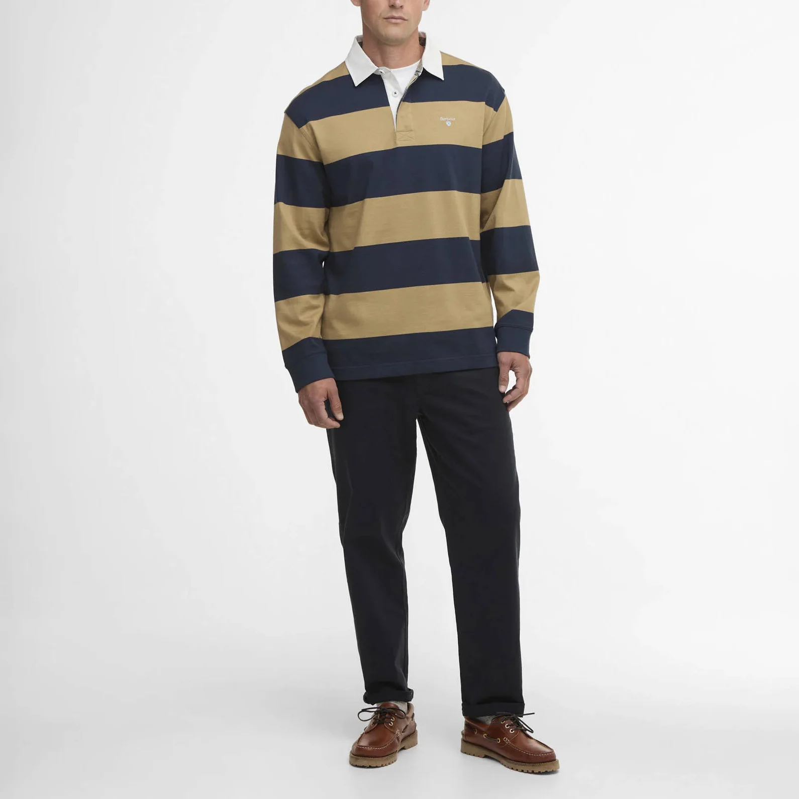 Broome Rugby Shirt - Navy / Trench - Image 3