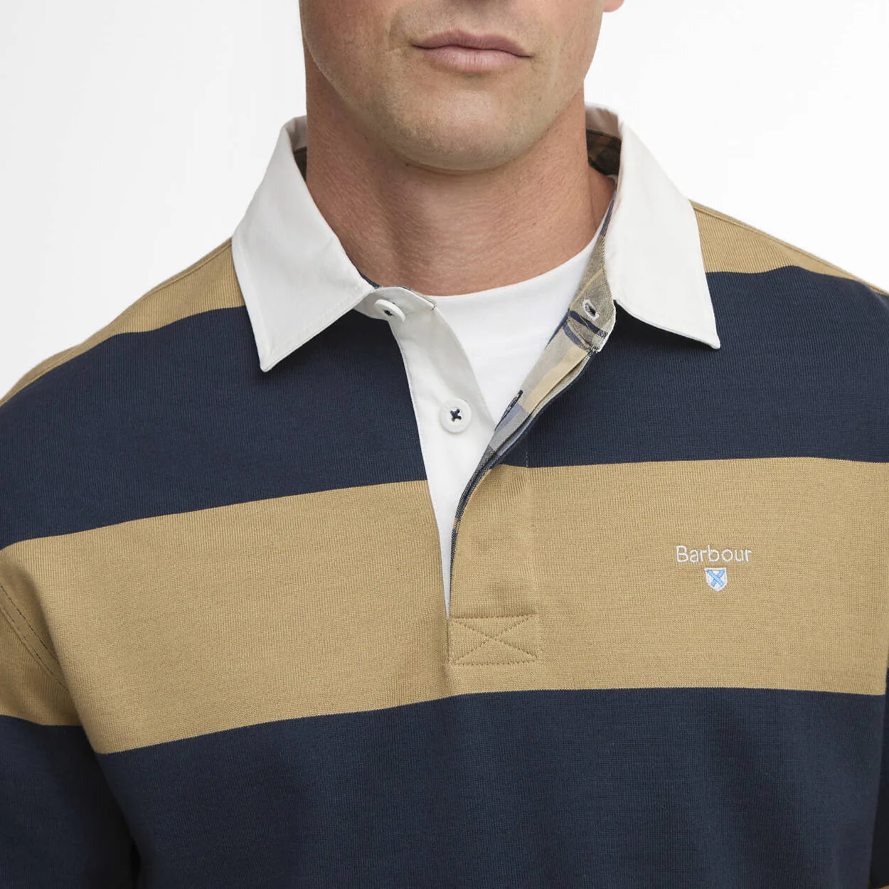 Broome Rugby Shirt - Navy / Trench - Image 4