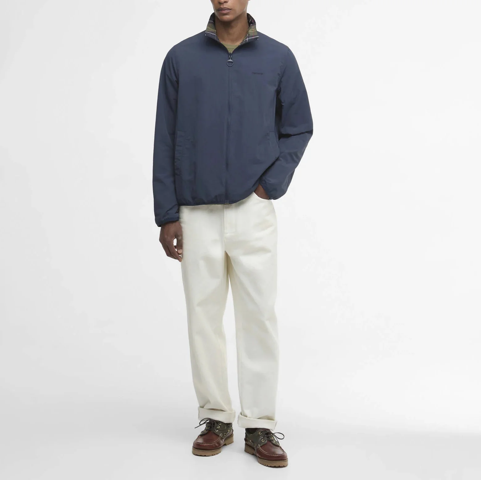 Korbel Reversible Showerproof Jacket - Navy - Image 6