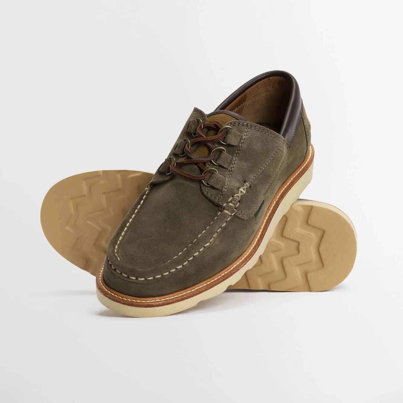 Murtun Moccasin Shoes - Moss Grey Suede - Image 2