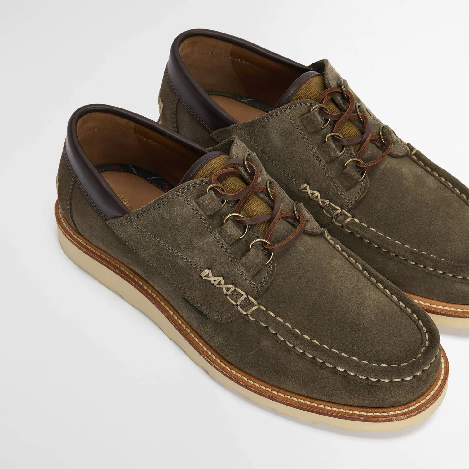 Murtun Moccasin Shoes - Moss Grey Suede - Image 6