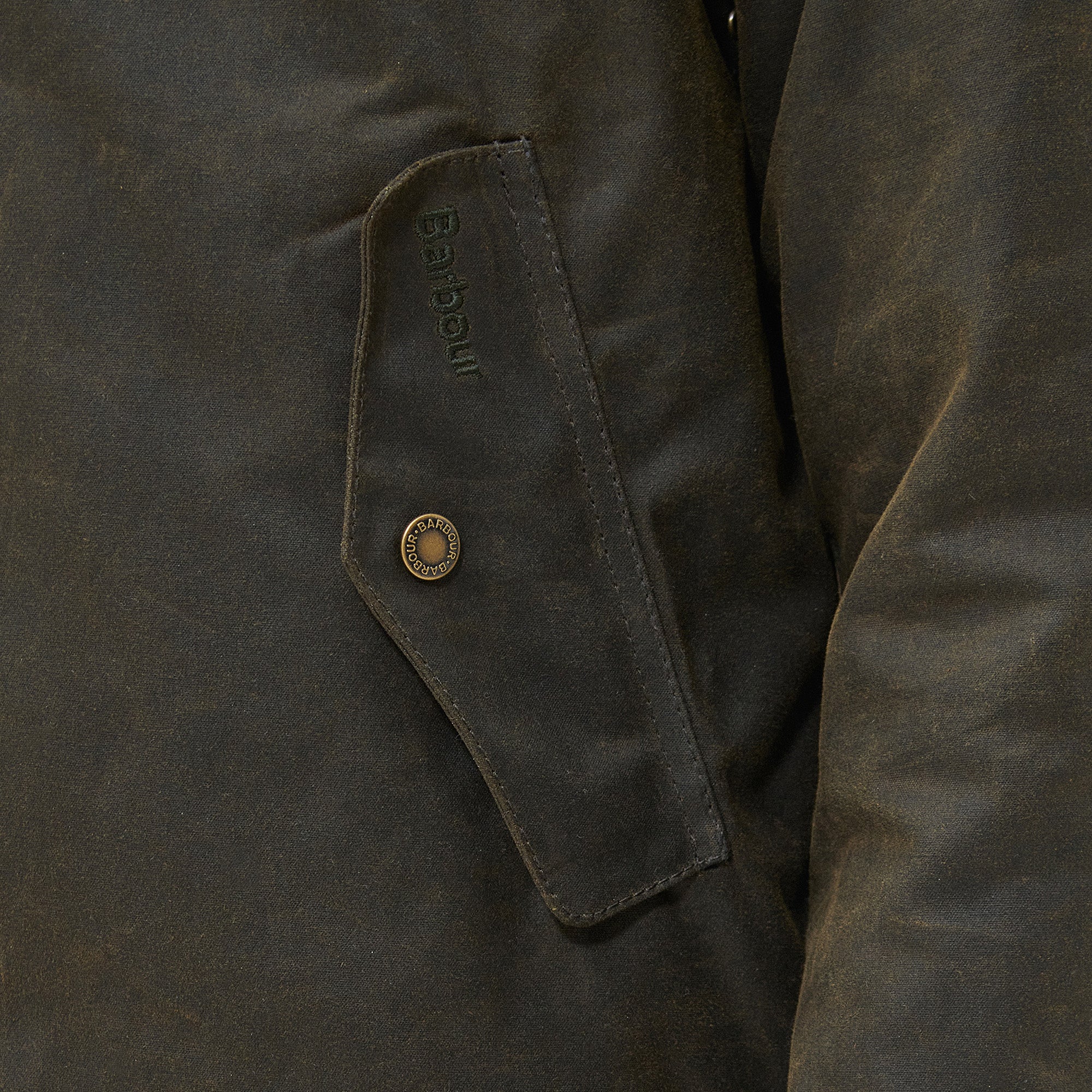 Barbour X Baracuta Porton Waxed Jacket - Olive - Image 6