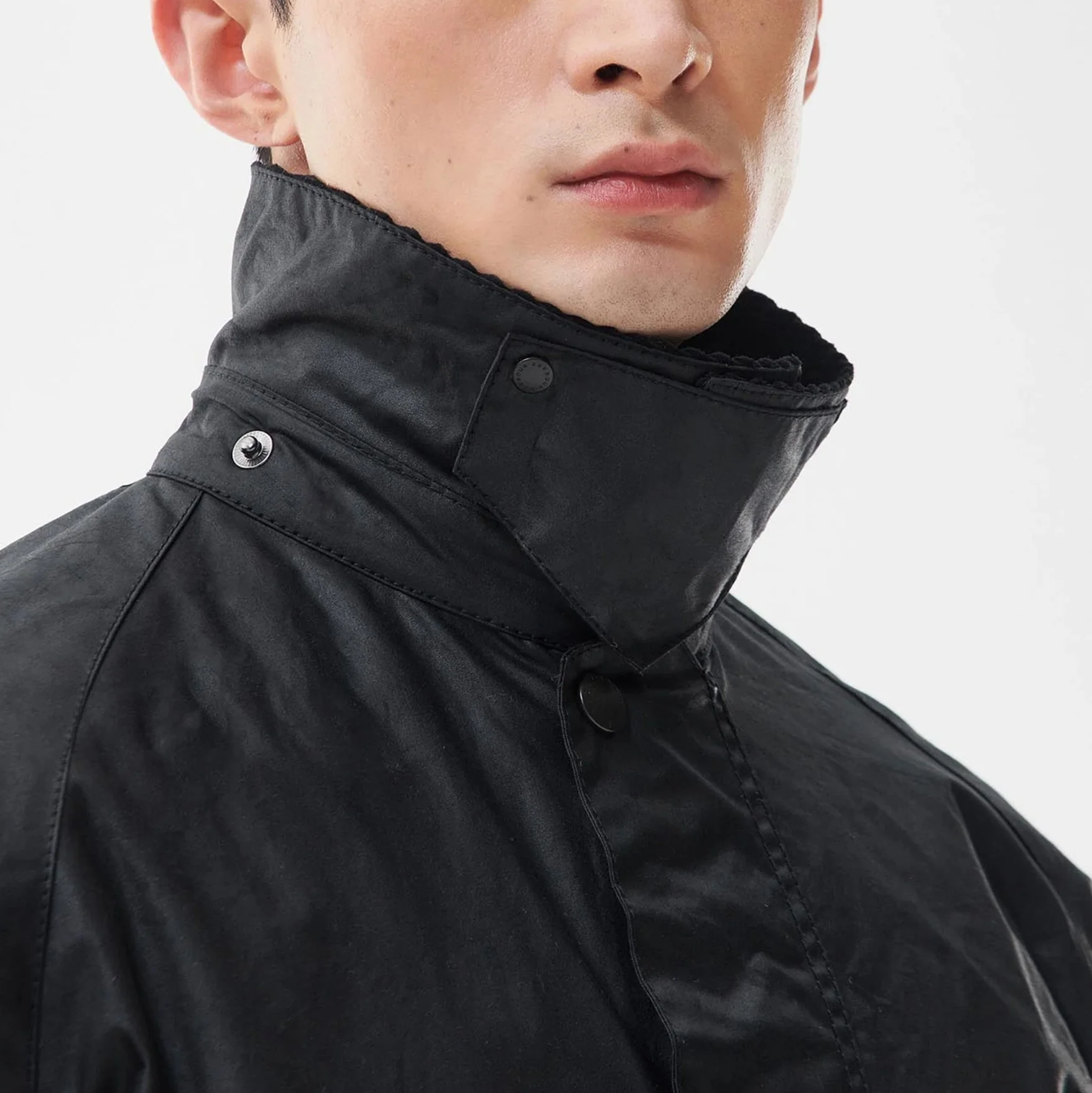 Transport Waxed Jacket - Black - Image 4