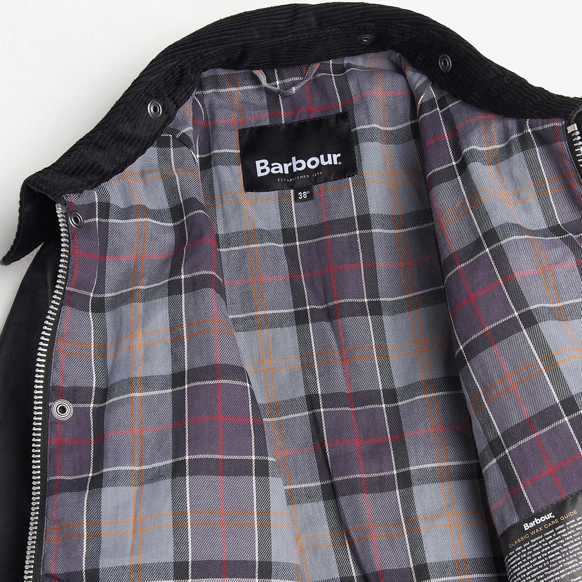 Transport Waxed Jacket - Black - Image 7