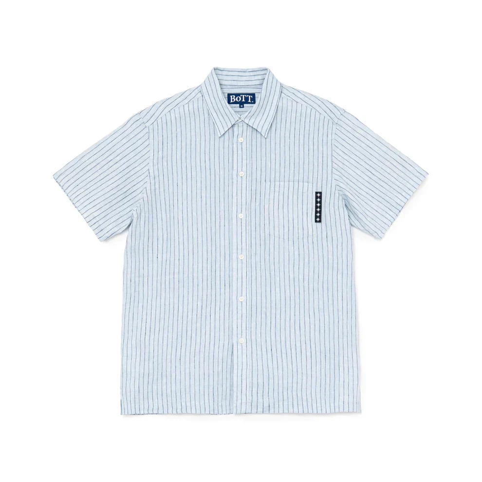Striped SS Shirt - Light Blue