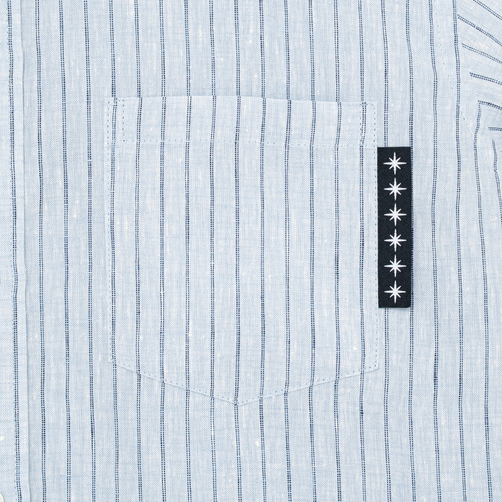 Striped SS Shirt - Light Blue - Image 5