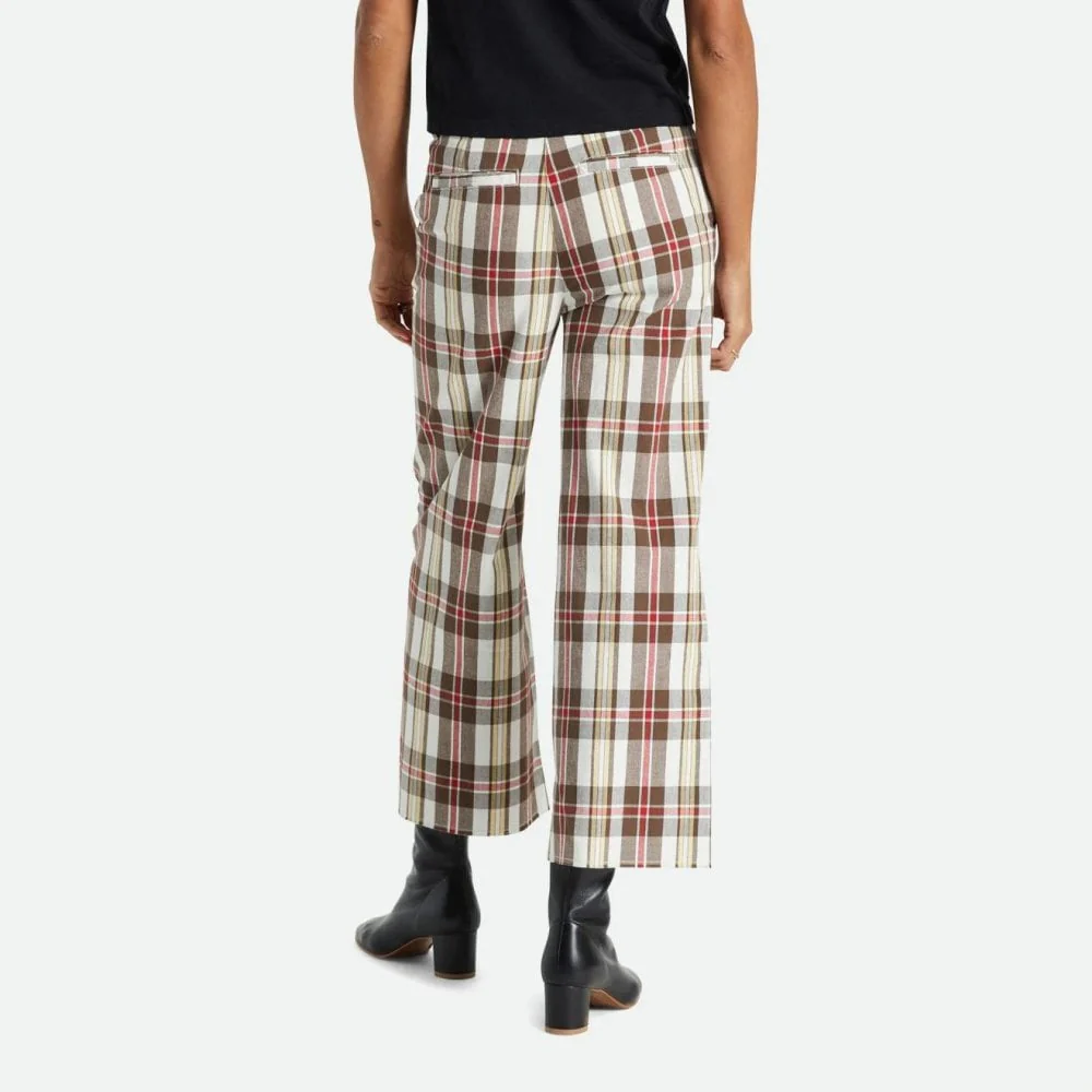 Women's Victory Wide Leg Pant - Off White / Dark Earth - Image 3