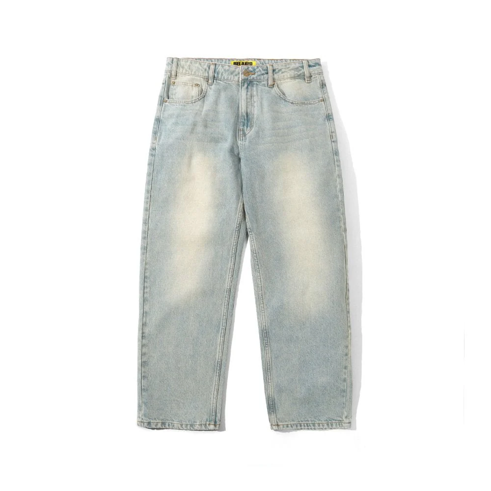 Ace Denim Jeans - Distressed Light Blue