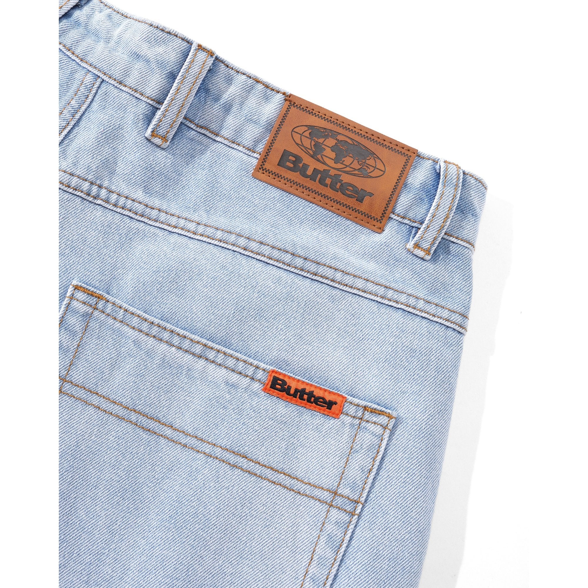 Baggy Denim Jeans - Light Blue - Image 3