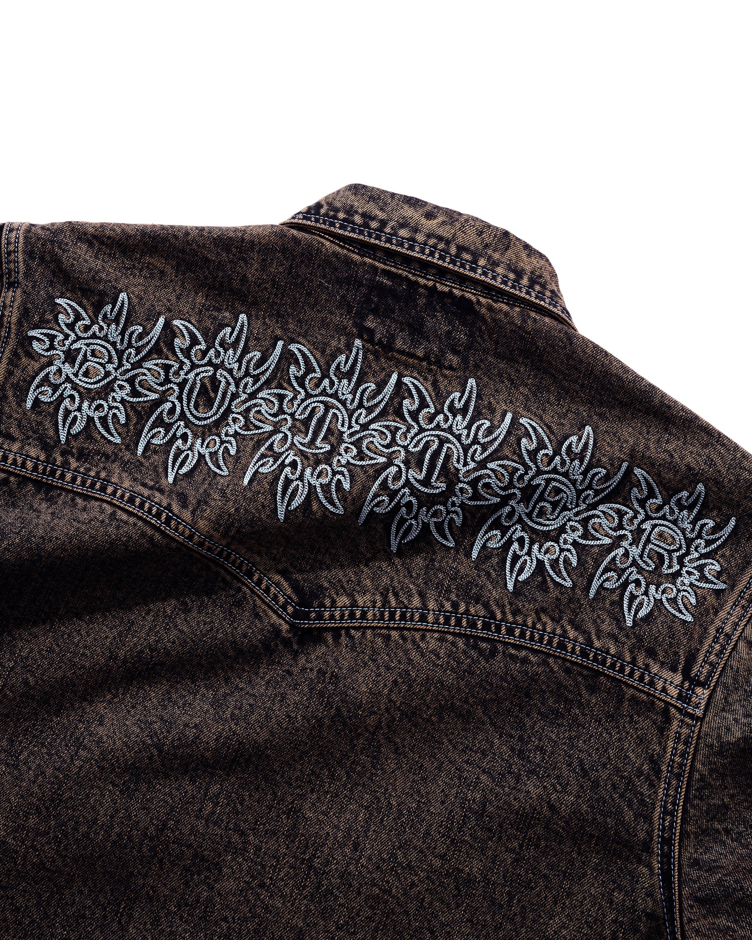 Bronco Denim Jacket - Tinted Brown - Image 4