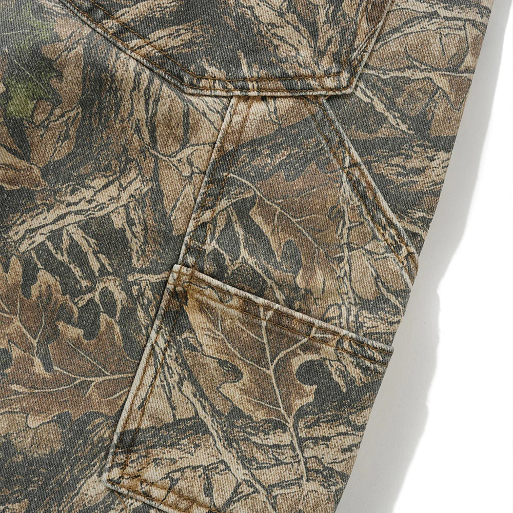 Carpenter Denim Shorts - Forest Camo - Image 4