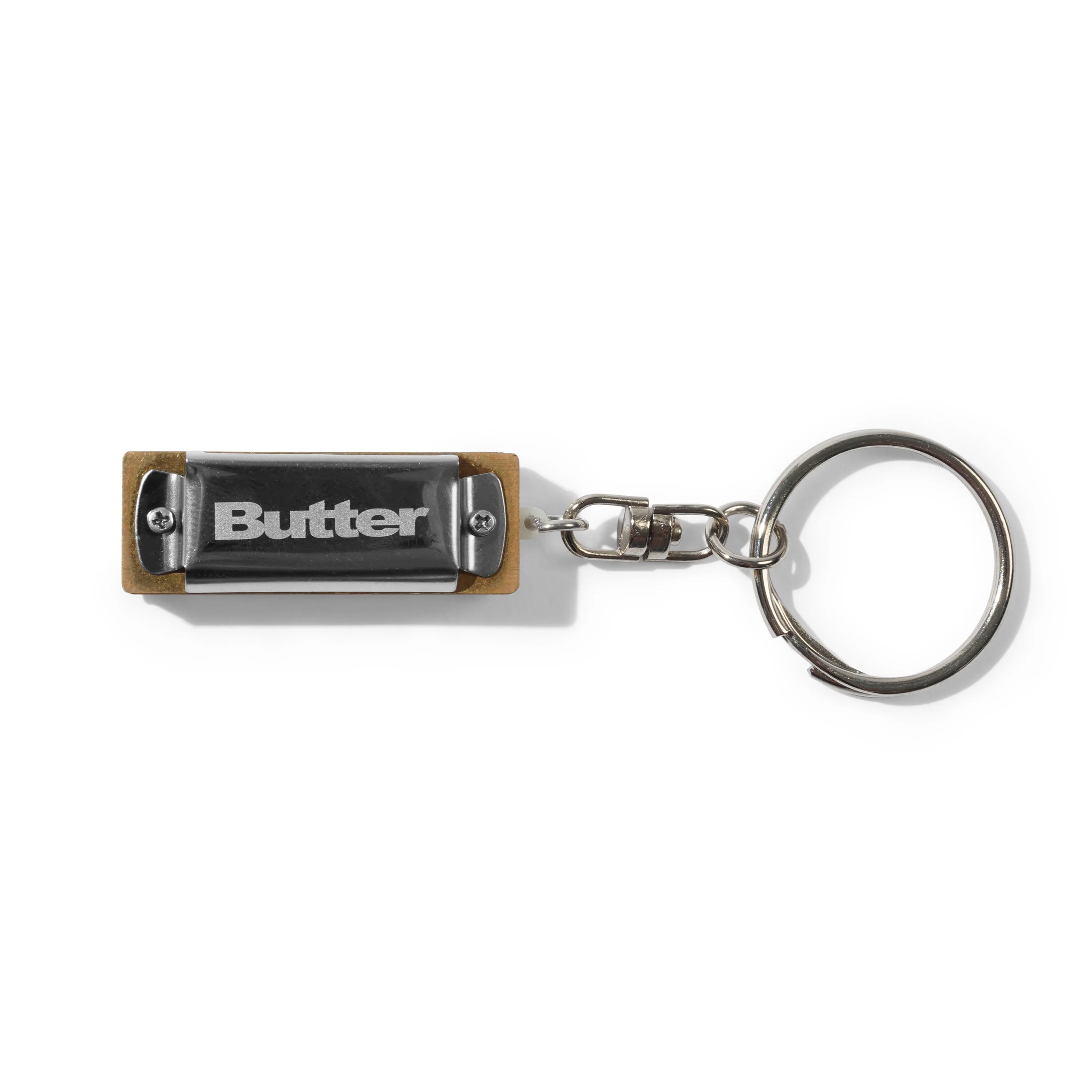 Harmonica Key Chain - Silver
