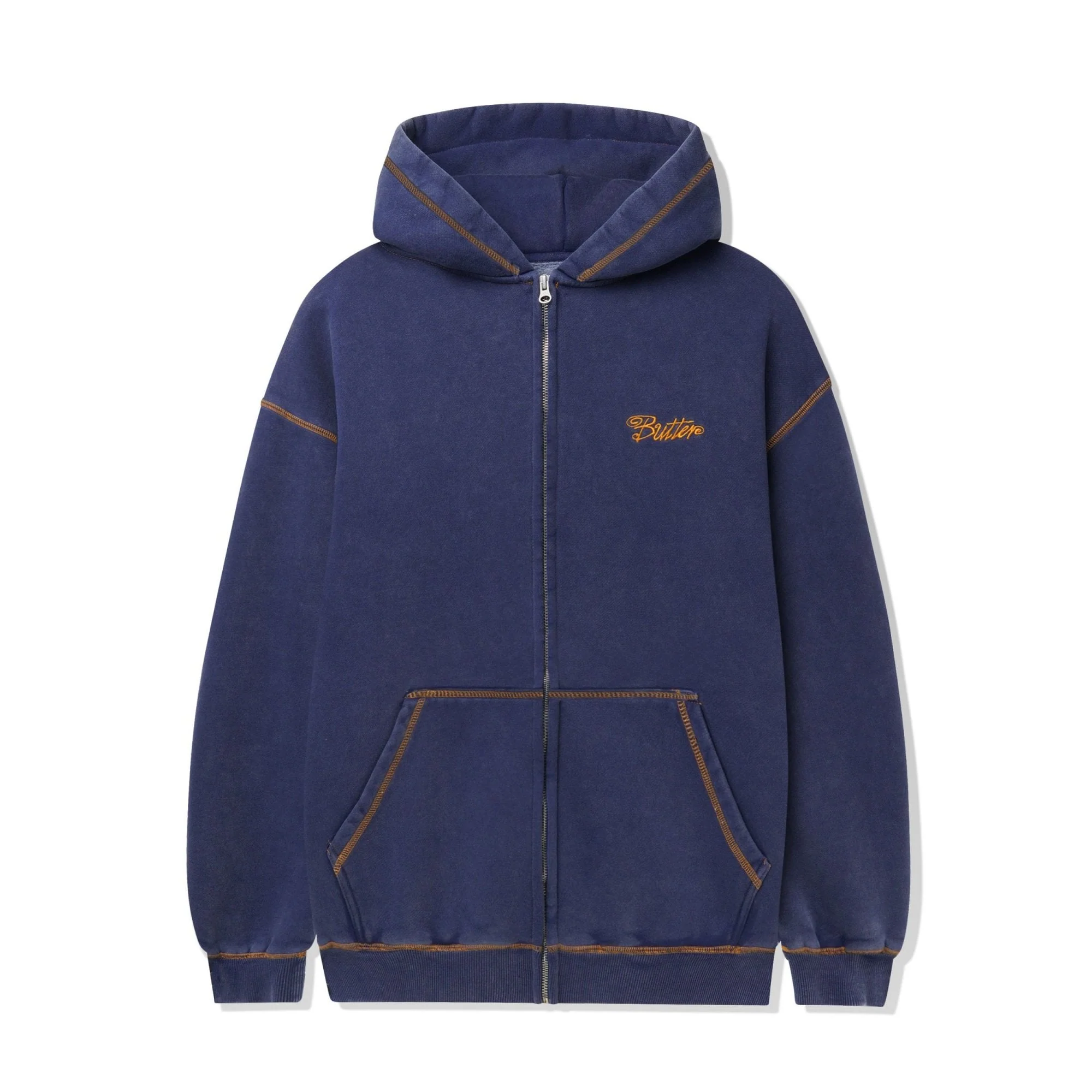 Jive Zip-Thru Hoodie - Washed Blue