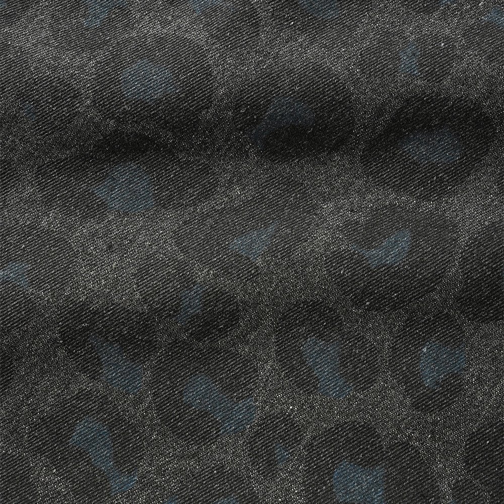 Leopard Denim Jeans - Black - Image 3