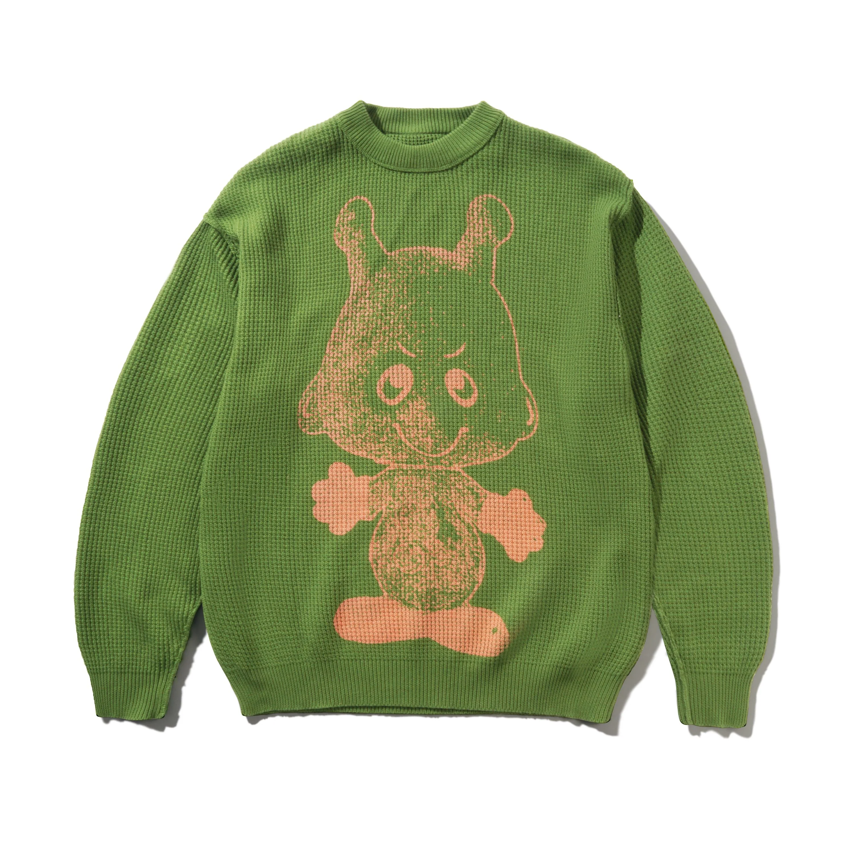 Newcomer Reversible Knit Sweater - Grass - Image 2