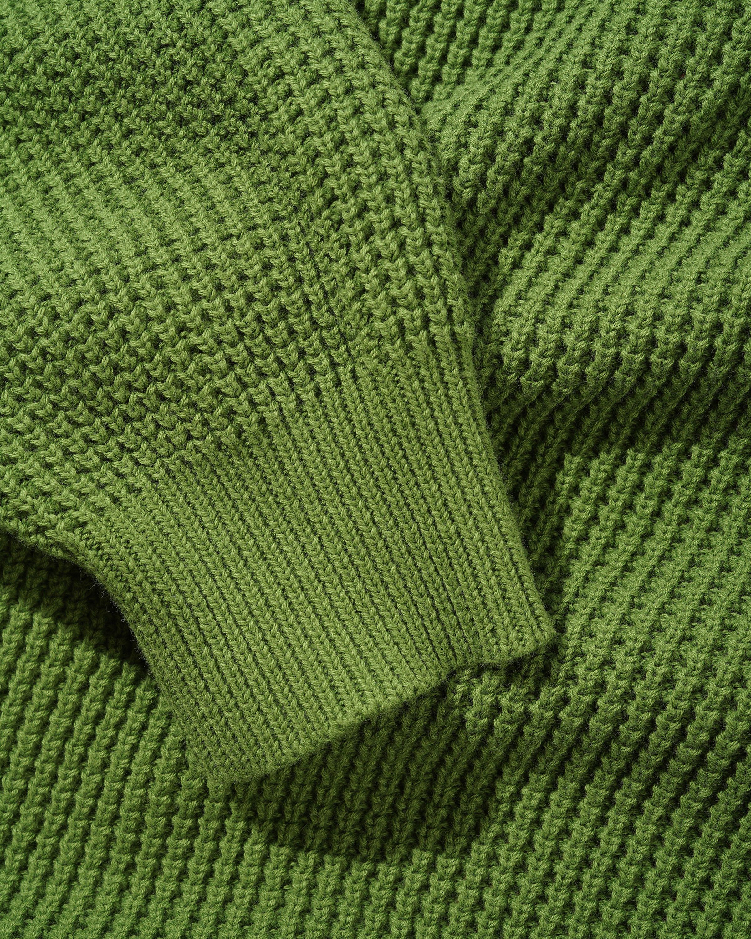 Newcomer Reversible Knit Sweater - Grass - Image 5