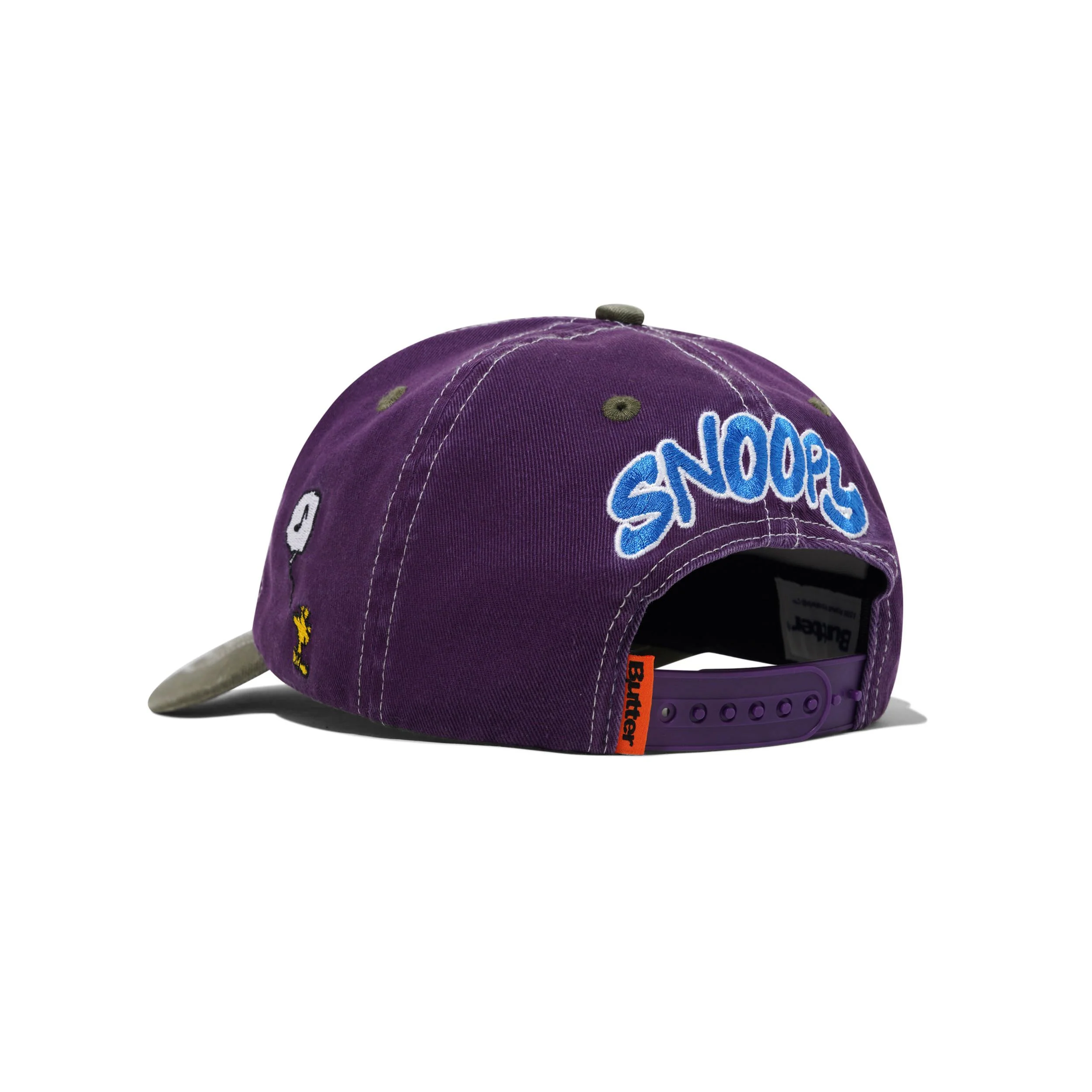 Peanuts Music Snapback Cap - Washed Purple / Fern - Image 2