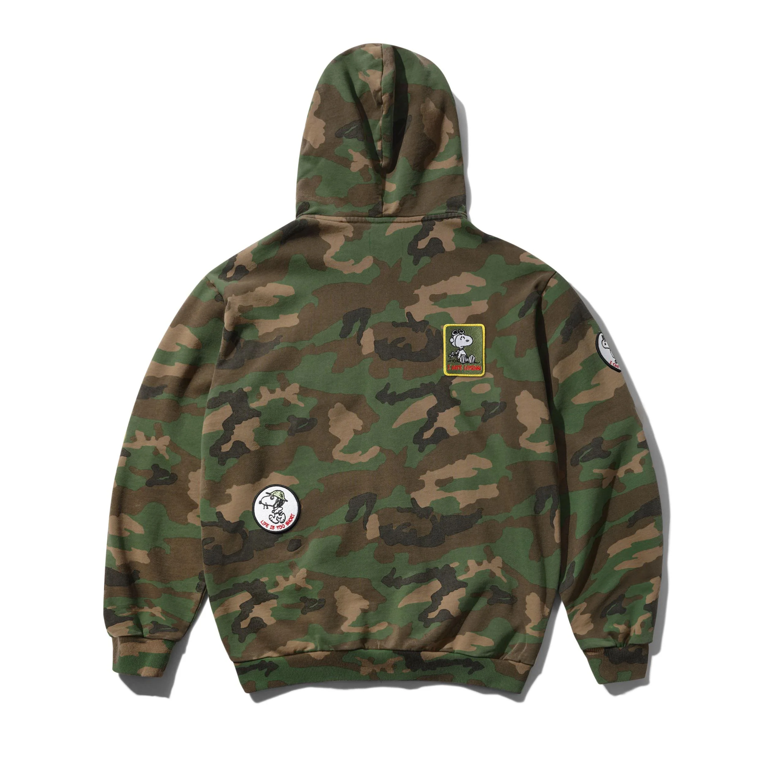 Peanuts Patches Zip-Thru Hood - Washed Camo - Image 2